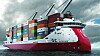 Ulstein har designet containerskip i flere størrelser for nærskipsfart. Edge Navigation vil være først ute med nullutslipps containerskip med X-Bow.