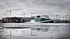 Nye Deichmanske bibliotek, til venstre for Operaen, under bygging i Bjørvika.