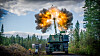K9 artilleriskyts under en test i Elverum.