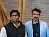 Satya N. Sundararajan og Avesh Godase trives godt i Bjørvika. Foto: TUM Studio