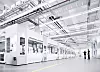 Festo, Scharnhausen, 30 meter lang modulær egenutviklet montasjelinje. Totalt fem er planlagt. Hver linje kan variere produkt uten å stanse produksjonen.