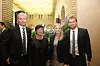 Høyres Tina Bru (nummer 2 fra høyre), her sammen med Ola Elvestuen (V), Bente Thorsen (Frp) og Kjell Ingolf Ropstad (Krf).