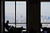 OVER SKYSPRAPERNE: Utsikten fra Level39 er upåklagelig. Foto: Amelia Karlsen