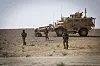 Fotpatrulje fra «Panther Paratroopers» utenfor Kandahar 9. august. Foto: Maj. Thomas Cieslak