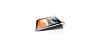 Lenovo Yoga Tablet 10 har en fot du kan vippe ut. Det gjør at det kan stå av seg selv, og vippes litt opp når det ligger på et bord.