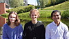 Fra venstre: Julie Natland Bjørnstad, Jonatan Kjekshus Winsvold og Ben René Bjørsvik. De går alle på Honours-programmet realfag i Oslo.