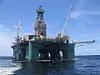 Riggen Leiv Eiriksson borer på Hufsa-prospektet i Barentshavet. Dette bildet er fra en annen, tidligere operasjon. Foto: Ocean Rig