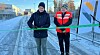Sykkelruta er offisielt åpnet! Fv. Tore Dyrendahl, leder av byutviklings- og samferdselskomiteen i Trondheim kommune og Torstein Ryeng, prosjektleder i Statens vegvesen.
