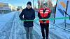 Sykkelruta er offisielt åpnet! Fv. Tore Dyrendahl, leder av byutviklings- og samferdselskomiteen i Trondheim kommune og Torstein Ryeng, prosjektleder i Statens vegvesen.