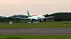 Widerøes første E190-E2 lander på Embraer-fabrikken etter mottaksflygningen. Foto: Per Erlien Dalløkken