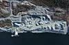 Slik så tomten til Salfjord ut i mars i år. Første byggetrinn av oppdrettsanlegget skal etter planen stå klart i 2028.