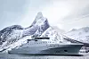 KV Bjørnøya, her foran Stetind i Stefjorden.
