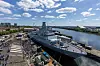 Storbritannias første Type 26-fregatt, HMS Glasgow, under skipsdåpen i mai. Foto: John Linton/BAE Systems