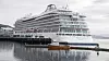Cruiseskipet Viking Sky i Molde havn. Skipet gikk deretter videre til Kristiansund for egen maskin før det nå har forlatt også den byen etter reparasjoner. Beregnet ankomst i København er 5. april, og da skal skipet settes inn i vanlig trafikk igjen.