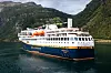 Havila Polaris fra en tidligere tur. Det var på vei fra Bergen til Ålesund da det oppsto brann og røykutvikling om bord.