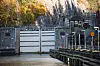 Den nye slusene skal bli lengre og bredere enn de er i dag. En av dagens sluser ved Trollhättan. Foto: Kerstin Ericsson/Trafikverket
