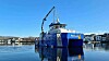 Multiconsults spesialbåt har brukt mye tid i Porsgrunnselva de siste dagene.
