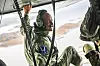 Gunnerud grep muligheten til å se på utsikter over Nordvestlandet fra bakluken på AW101 under sin første lengre tur med AW101 fra Florø til Ørland. Foto: Marius Valle