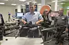 Bygger droner: Det er ikke helt vanlige droner sjefen i Bergen Robotics, Nils Jacob Berland, bygger for eSmarts system. De koster noen hundre tusen hver og sensorpakken vil koste noe i samme størrelsesorden Bilde: Odd Richard Valmot