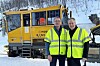 Samferdselsminister Jon-Ivar Nygård (t.h.) besøkte Narvik og Ofotbanen første uken i mars. Med seg hadde han lovnader om penger til å forbedre banen som har hatt tre avsporinger på kort tid. Her sammen med områdedirektør Thor Brækkan i Bane Nor.