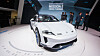 Porsche Mission E Cross Turismo vist frem under bilmessen i Genéve.