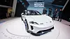 Porsche Mission E Cross Turismo vist frem under bilmessen i Genéve.