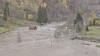 Et fjøs med 13 geiter ble skylt 50 meter ned elva av vannmassene i Luster i Sogn og Fjordane under høstflommen i oktober.