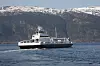 Ampere på vei mot Lavik på nordsiden av Sognefjorden. Siden 2015 har hun seilt like langt som 5 ganger rundt ekvator. Bilde: Tore Stensvold