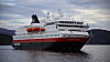 MS Nordnorge på vei til kai i Ålesund.