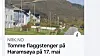 «Over heile landet blir det norske flagget heist til topps i dag. Men på Haramsøya på Sunnmøre er situasjonen annleis,» skrev NRK 17. mai. Nå viser det seg at bildet er misvisende (skjermdump).