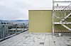 Takterrassen vil være tilgjengelig for alle beboerne i byen. Foto: HUS arkitekter