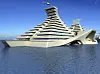 FREMTIDEN: Oceanic Creations ser for seg at byggeteknikken også kan brukes til flytende sykehus, flytende studentboliger og som supplement til kunstige øyer i områder som Abu Dhabi og Dubai.