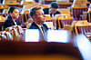 Energiminister Terje Aasland (Ap) under debatten om Melkøya i Stortinget tirsdag.