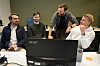 Catchwise er en av finalistene i Oppdrift-konkurransen. F.v.: Kristian Hole, Åsmund Brekke, Ludvig Løddesøl og Jonas Dammen. Tomas Roaldsnes var ikke til stede da bildet ble tatt.