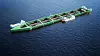 Havfarmen til Nordlaks: Slik ser designerne for seg at verdens største oppdrettsanlegg kan bli seende ut; et 430 meter langt skipsformet anlegg, som rommer i alt 6 merder.