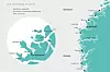 Kartutsnittet viser Stad og hvor tunnelen er planlagt. Illustrasjon: Interessegruppa Stad Skipstunnel