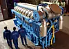 LNG-motor fra Rolls-Royce Engines i Bergen. Foto: Rolls-Royce Engines
