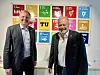 Bjørn Haugland (t.v.) er administrerende direktør i Skift. I denne podkasten forteller han hva han mener må gjøres i kampen for å redde klimaet. Her sammen med programleder Jan M. Moberg.