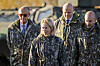 EUs utenrikssjef Kaja Kallas sammen med Tysklands forbundskansler Friedrich Merz og Frankrikes utenriksminister Jean-Noël Barrot (t.h.).