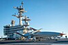 En MQ-25A Stingray-drone tok av fra et hangarskip, USS George H.W. Bush, for første gang i 2021. Nå skal slike droner brukes som tankfly for kampflyene om bord.