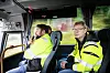 – Det passet veldig bra at vi vant tunneloppdraget nå, sier AF-sjef Erik Frogner, her på befaring i buss. Til venstre anleggsleder Vegard T. Haugen i samme konsern. Foto: Eirik Helland Urke