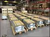 Batteriene til Tycho Brahe før transport til verftet tidligere i år. Over 40 tonn batterier på til sammen 8,32 MWh erstatter dieselmotorer på to av fergene mellom Helsingborg og Helsingør. Foto: PBES