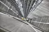 Tre av tolv sjakter i testtårnet brukes til Multi-systemet. Foto: Christian Engels/ThyssenKrupp