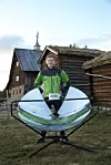 Nitratsaltbatteri Even Haug Larsen i One Earth Designs med solgrillen.