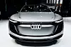 Audi e-tron vises fram i april 2017. Foto: STR/AFP