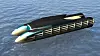 SPEKTAKULÆR: VeChelonia er bygget i termoplast. Hun drives av hydrogendrevne brenselceller. Fartsområdet er 30-40 knop. Lengden 150-200 meter. Avhengig av størrelse vil hun kunne ta opp til 800 passasjerer.