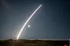 Testskyting av en M51-missil i november 2023. Dette er Frankrikes interkontinentale missiler som er i bruk på deres ubåter. Foto: Direction générale de l'armement
