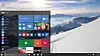 Start-menyen er tilbake i Windows 10, og kan både brukes som dette og utvides til fullskjerm om du bruker en touch-enhet. Legg også merke til den nye assistenten Cortana, som har fått plass mellom startknappen og programknappene nederst til venstre.