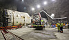 100 meter under bakken på Åsland er de to første av tunnelboremaskinene som skal drive Follobanen i ferd med å monteres sammen.
