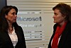 DUGNAD: Fornyingsminister Rigmor Aasrud (t.h.) får svar på tiltale når hun spør Microsoft-direktør Hege Skryseth og resten av it-bransjen om hvor regjeringen bør satse for å effektivisere offentlig sektor.